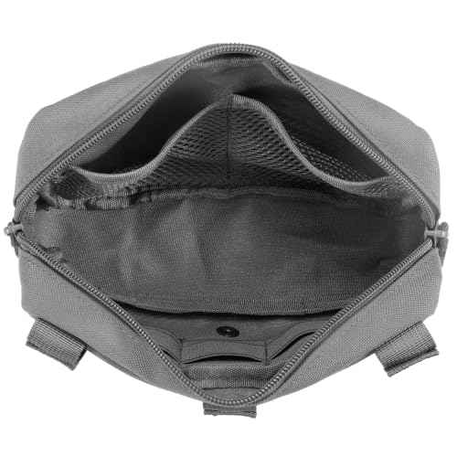 Tactical Molle Admin Pouch Utility Laser Cut EDC Tool Pouch Bag Horizontal Modular Pouches Include US Flag Patch and Keychain