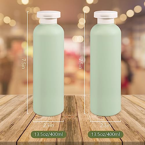 13.5oz Squeeze Bottles with Flip Cap (2 Count)