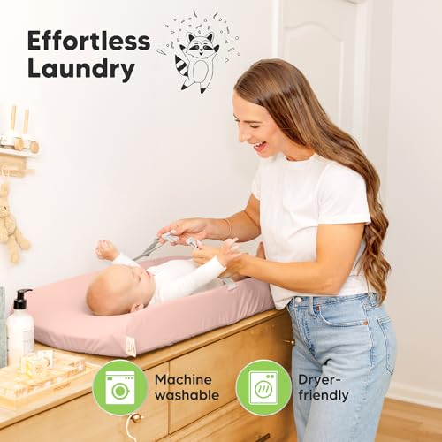 2 Pack Baby Changing Pad Cover for Girl (2 Count)