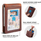 RFID Blocking Slim Bifold Genuine Leather Minimalist Front Pocket Wallets for Men with Money Clip Thin Gift