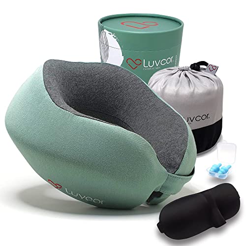Premium Quality Memory Foam Travel Neck Pillow Bundle