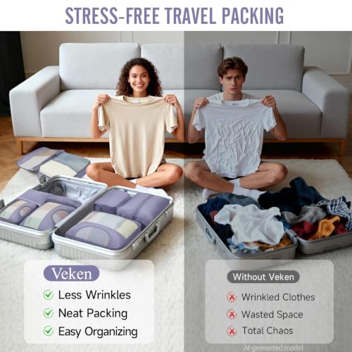 10 Set Packing Cubes for Travel Essentials (10 Count)