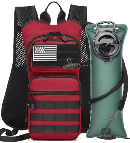 Insulated Hydration Pack Hiking Water Backpack Running Vest with 3L TPU Bladder Bag for Marathon Cycling Men