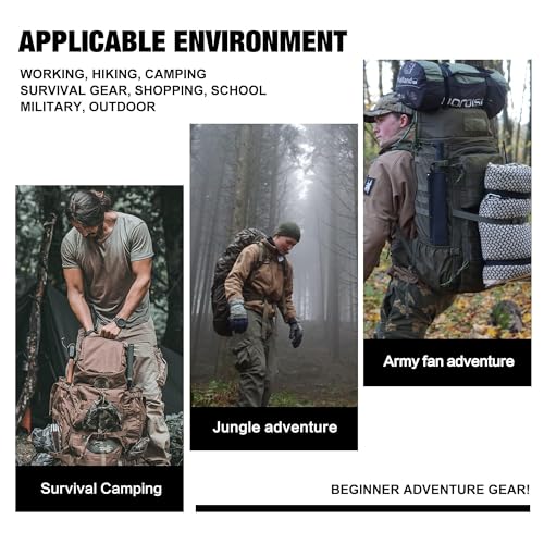 50L Internal Frame Hiking Survival Backpack