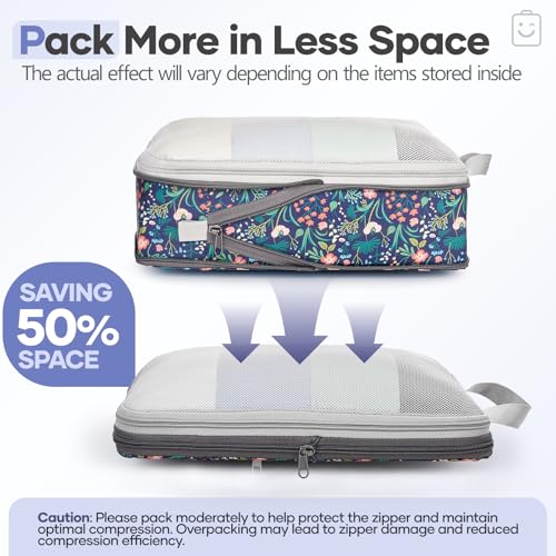9 11 Set Compression Packing Cubes for Travel Essentials (9 Count)