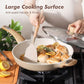 12.5inch Ceramic Nonstick Frying Pan Paella Pan with Lid