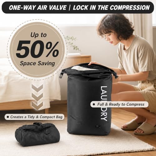 Compression Travel Laundry Bag for Dirty Clothes