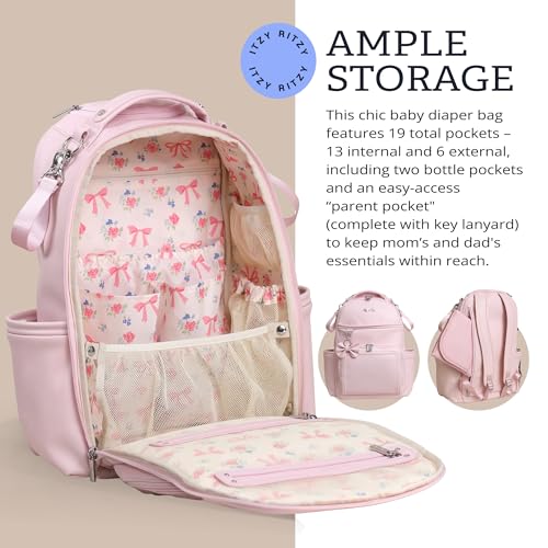 Boss Plus Diaper Bag Backpack with 19 Pockets