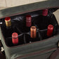 6 Bottle Waxed Canvas Wine Bag Tote Insulated Wine Carrier Cooler Travel & Picnics Holds Tall Bottles Includes Ice Pack Chilling Reusable Tote Bag for Wine Gifts & Outdoor Gatherings