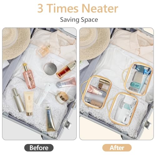 Clear Makeup Bag Travel (3 Count)