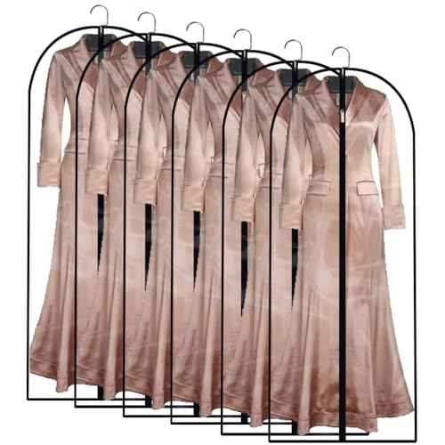 Garment Bag Clear for Long Dress (6 Count)