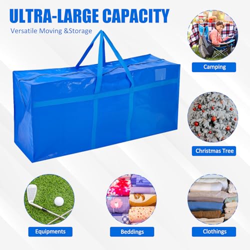 4 Pcs 96 Gallon Extra Large Moving Bags Heavy Duty Storage Bag (4 Count)