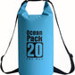 Dry Bag Waterproof Backpack 5L/10L/20L/30L Roll Top Waterproof Bag,Floating Dry bags for Kayaking,Swimming,Boating,Camping,Beach.