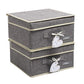 Cloth Foldable Fabric Bins Box Storage (2 Count)