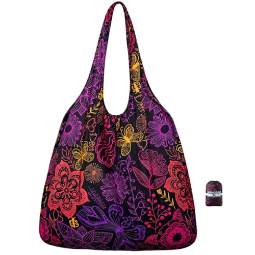 XL 25L Tote Foldable Packable Reusable Grocery Shopping Bag