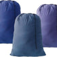 Extra Large Laundry Bag 3 Pack Travel Laundry Bags Dirty Clothes Organizer with Drawstring Closure, 30"x40", for college, dorm and apartment (Blue)