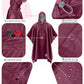 Hooded Rain Poncho Packable Waterproof Unisex Raincoat with Pocket