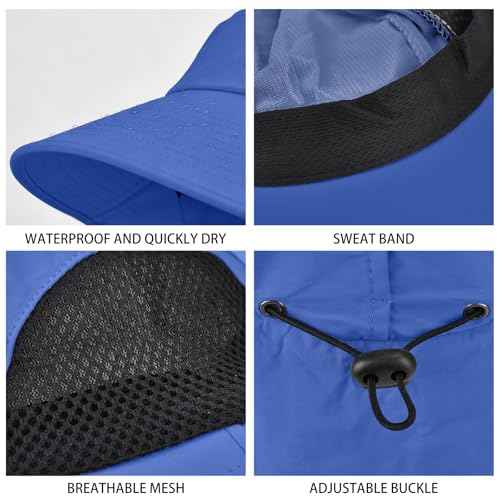 Sun Hat for Men Women with Neck Flap