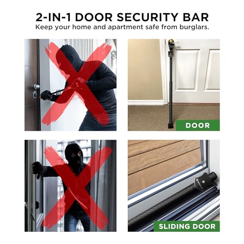 Adjustable Sliding Door Security Bar