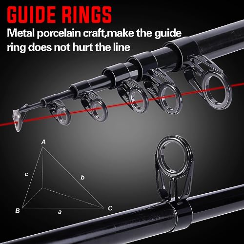 Portable Telescopic Fishing Rod with Carbon Fiber Material and Precision Carved Reel Seat