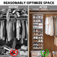 20 Section Hanging Shoe Organizer for Closet