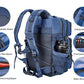 Military Tactical Backpack for Men and Women 45L Army 3 Days Assault Pack Bag Large Rucksack with Molle System Blue