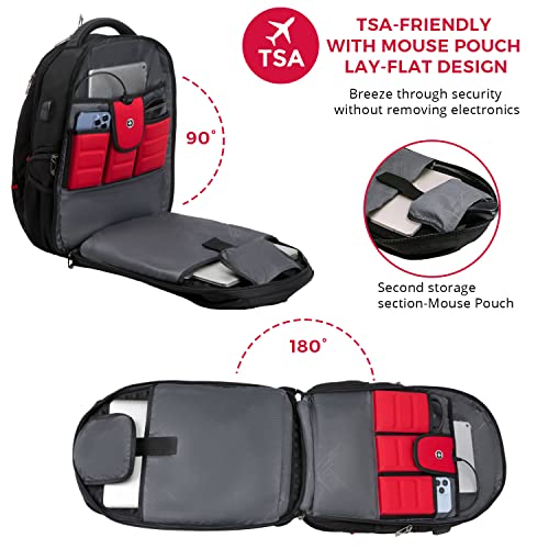 Design Travel Laptop Backpack for Men with TSA Friendly J14