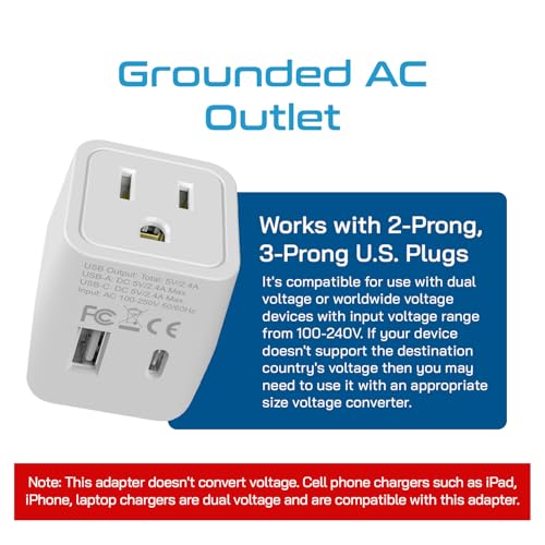 Japan Philippines Travel Adapter Plug with USB