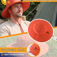 UPF50+ Mens Womens Sun Hat Wide Brim Fishing Hat Large Foldable Sun Protection Hat Beach Gardening Hat Orange