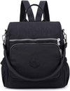 MINTEGRA Women Shoulder Backpack Multi-Pocket Nylon Purse Large Capacity Waterproof Casual Daypack
