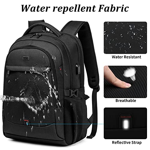 17 Inch Laptop Backpack for Travel with Backpack Rain Cover College Backpack for Men Laptop Bag with USB Charging Port
