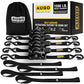 Self Locking Retractable Ratchet Straps (4 Count)