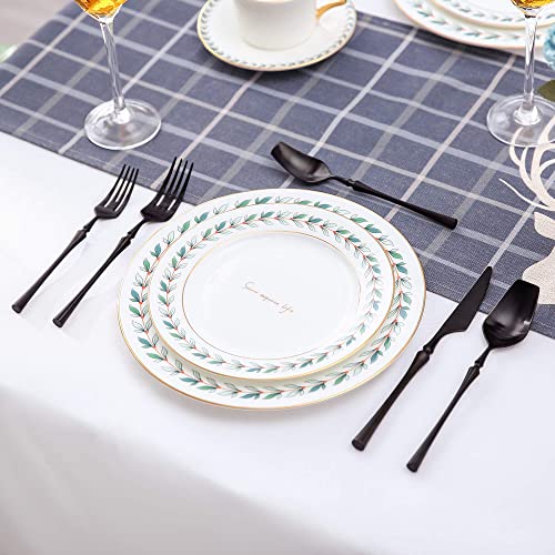 20 Piece Matte Black Silverware Set for 4 (20 Count)
