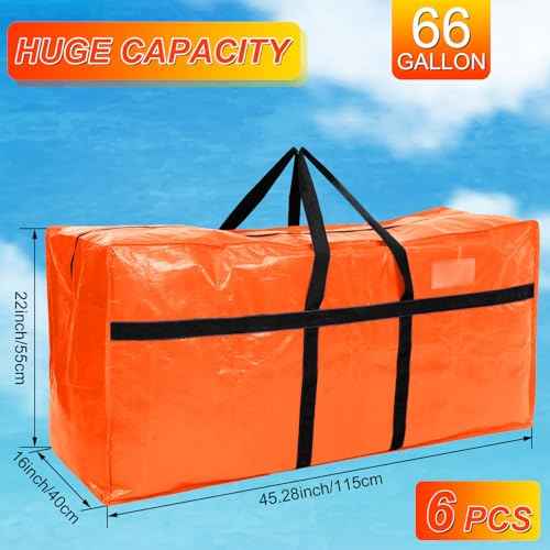 6 Pcs 66 Gallon Extra Large Moving Bags Heavy Duty Storage Bag (6 Count)