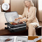 24 Inch Checked Luggage PC Hard Shell Suitcases for Travel Front Opening Aluminum Frame Travel Luggage Rolling Suitcase with Wheels