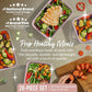 Prep 1 Compartment Meal Prep Containers with Lids (10 Count)