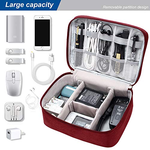 Electronics Organizer Travel Universal Cable Organizer Bag Waterproof Electronics Accessories Storage Cases for Cable