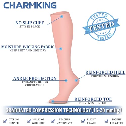 Compression Socks for Women & Men Circulation (3 Count)