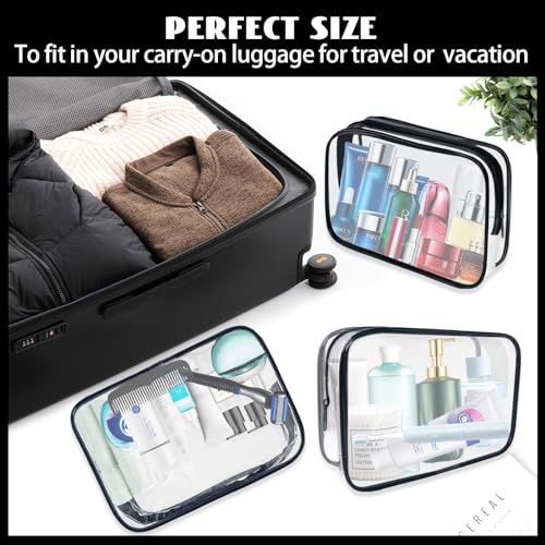 16 Pack Waterproof Cosmetic Bag TSA Approved Toiletry Bag (16 Count)