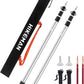 HIKEMAN Tent Poles Camping Poles for Tarp Awning Canopy Porch Sun Sails Tarpaulin Headroom Aluminium Adjustable Telescoping