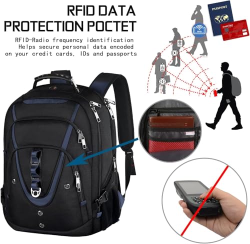 17.3 Laptop Backpack for Men Women