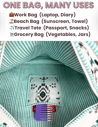 100% Cotton Quilted Tote Bag For Women