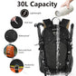 30L Hiking Backpack With Rain