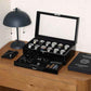 12 Slot Piano Black Watch Box with Valet Drawer