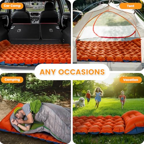 4 Inch Camping Sleeping Pad with Foot Pump