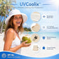 UVCoolix UPF 50+ Wide Brim Ponytail Sun Hat