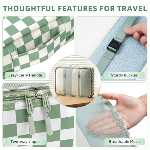 8 Set Packing Cubes Luggage Packing Organizers for Travel Accessories