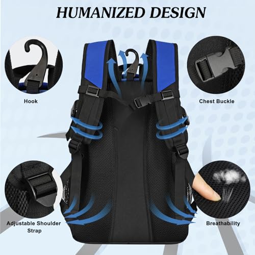 Basketball Backpack Large Sports Basketball Bag with Dedicated Ball Slot & Ventilated Shoe Compartment for Soccer Volleyball Gym Training Travel