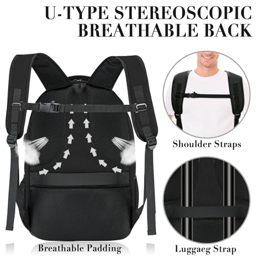 45L Extra Large Travel Laptop Backpack for Men and Women