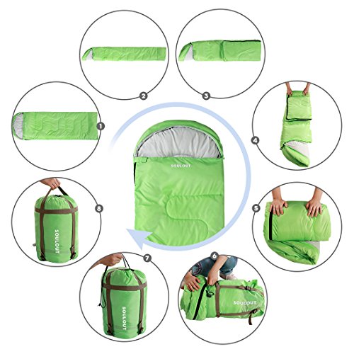 3 4 Season Sleeping Bag for Adults & Kids